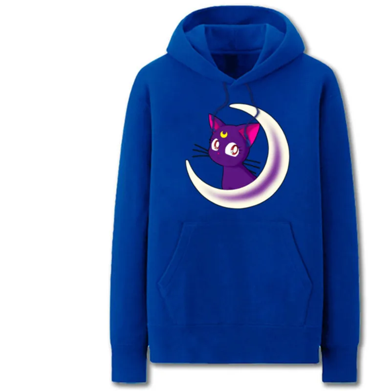 Толстовка унисекс с героями аниме Sailor Moon Lovely Black Cat Luna Pretty Warrior пуловер Свитшот |