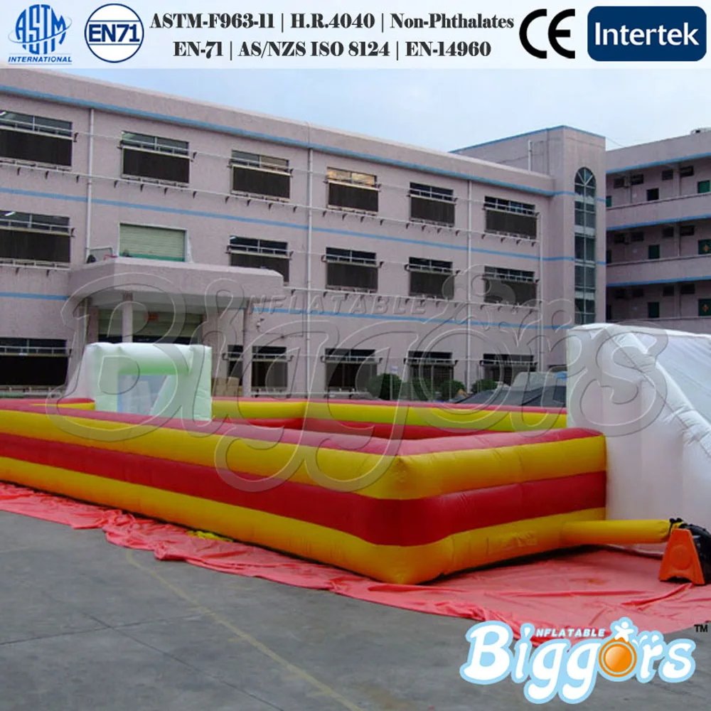 

Easy to Install Inflatable Soccer Field Sport Game Blower Included For Sport Game