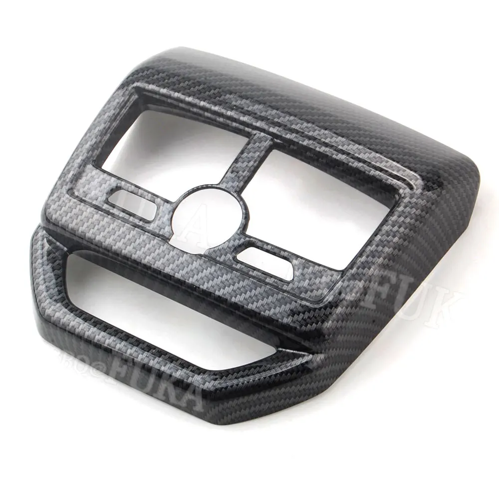 

Carbon Fiber Colors Rear Car Interior Armrest Air Vent Outlet Cover Trim Decal Fit For 2017 Peugeot 5008 Car Styling Accessories