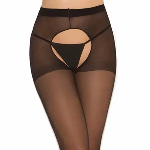 Пикантные женские колготки с открытой промежностью, эластичные колготки, женские открытые мягкие колготки, женские Чулочные изделия