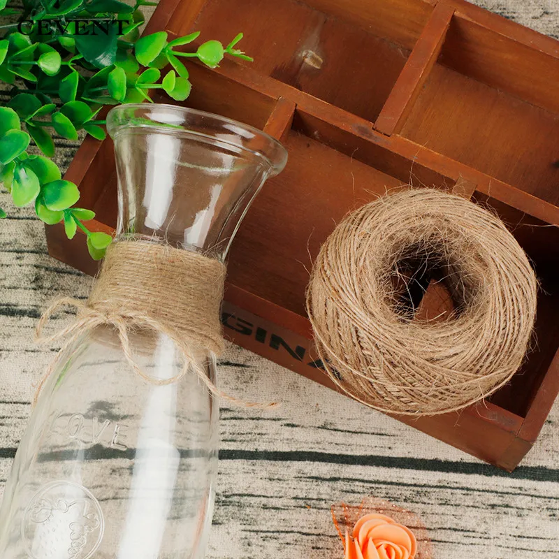 CEVENT 100 м Винтаж джут шпагат верёвка из сизальской пеньки DIY ручной работы подарок