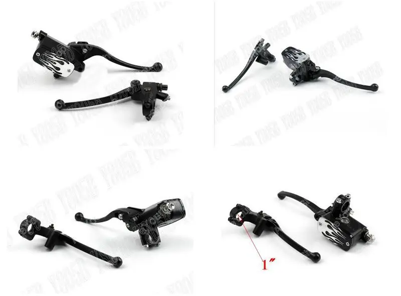 Мотоцикл 1 &quotРуль тормоза сцепления Рычаги резервуар для Yamaha VStar 400 650 1100 1300 Virago Xv