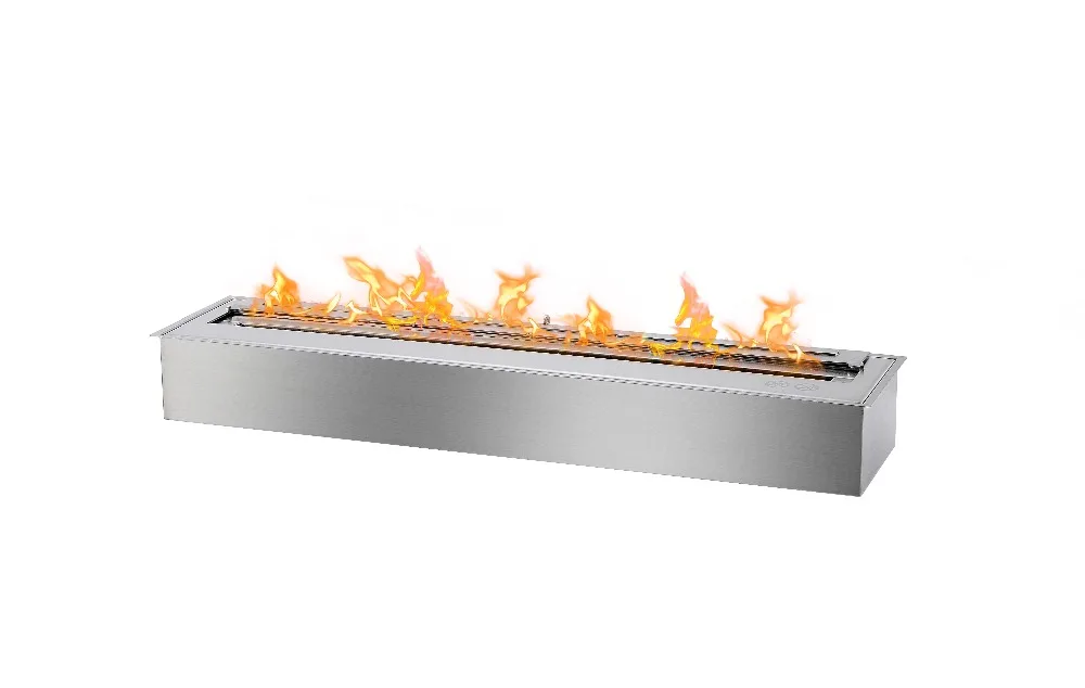 

Inno-Fire 62 inch stainless steel manual ethanol recessed fireplace