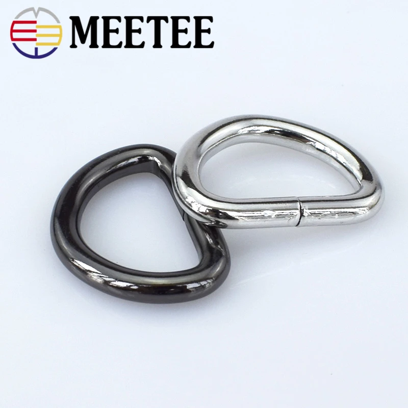 Meetee 30 шт/50 шт 25 мм D кольцевая пряжка металлическая сумка Пряжка Крючки на ремешке
