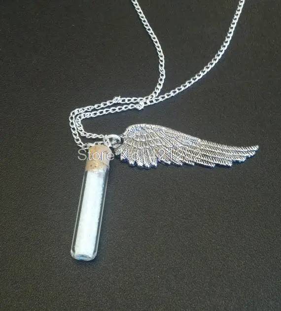 

12pcs Angel Grace Supernatural protection salt bottle Necklace