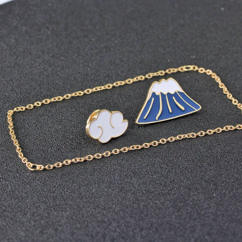 Крепление Fuji облако Броши для женщин шарф вечеринка костюм безопасная брошь