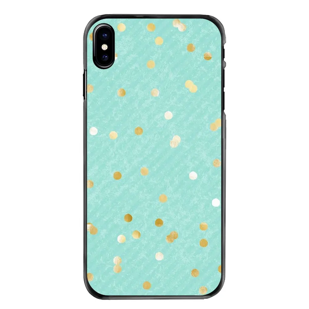 Красный розовый желтый золотой Confetti Dots искусства шаблон телефона Чехлы для iPhone 4