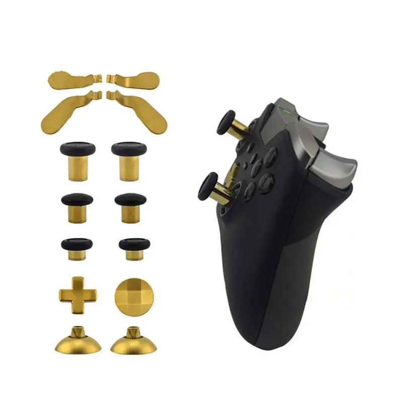 Gold 16 шт. запасные части для Xbox One Elite беспроводной контроллер геймпад джойстик джойстики Dpad крест накрест отвертка ж/инструмент - Цвет: Gold