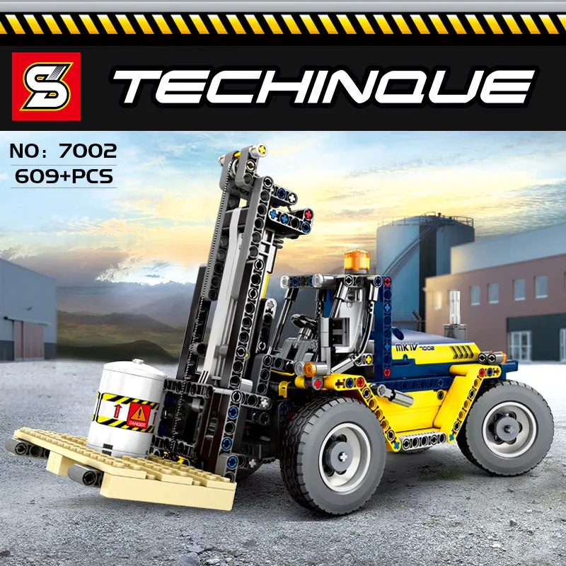 Technic Heavy Duty вилочный погрузчик Совместимость legoINGlys создатель Модель грузового