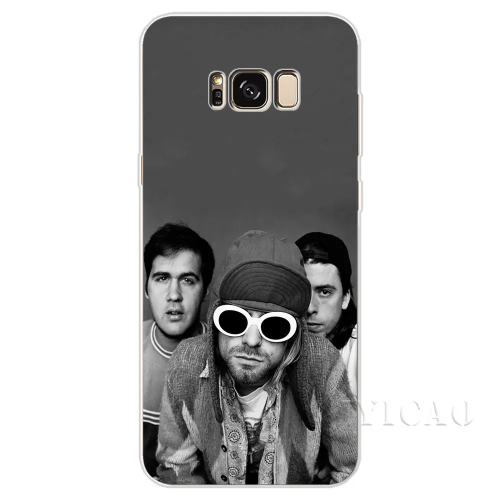 IYICAO Nirvana Kurt Cobain жесткий чехол для Samsung Galaxy S6 S7 край S8 S9 S10 плюс S10e Note 8 9