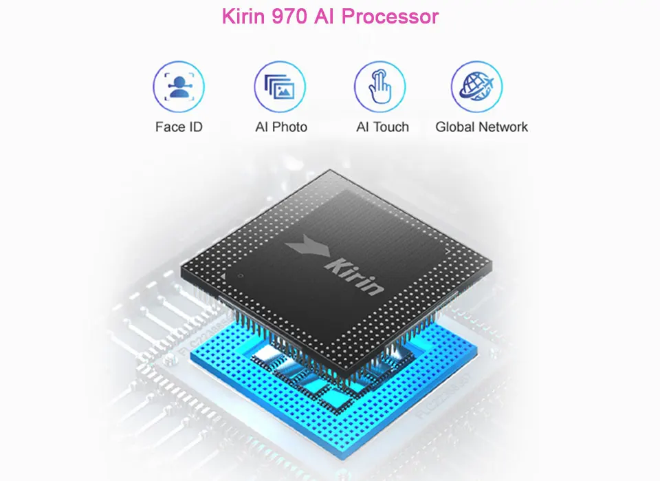 Смартфон Honor 10 с глобальной прошивкой Kirin 970 6 ГБ ОЗУ 128 Гб ПЗУ Android 8,1 NFC 5,84 ''3D изогнутый стеклянный экран Процессор AI