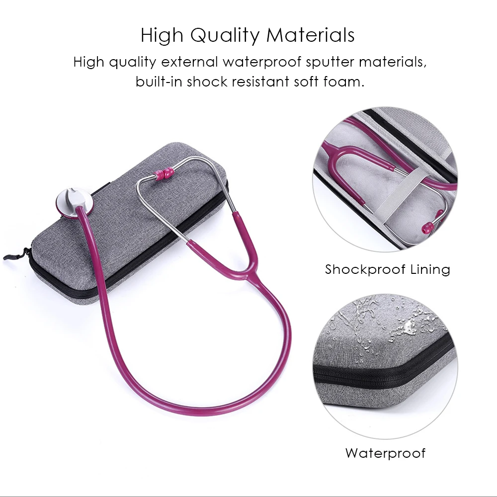 2019 Жесткий EVA портативный стетоскоп сумка чехол Чехол для 3M Littmann Classic III/MDF/ADC/Omron и