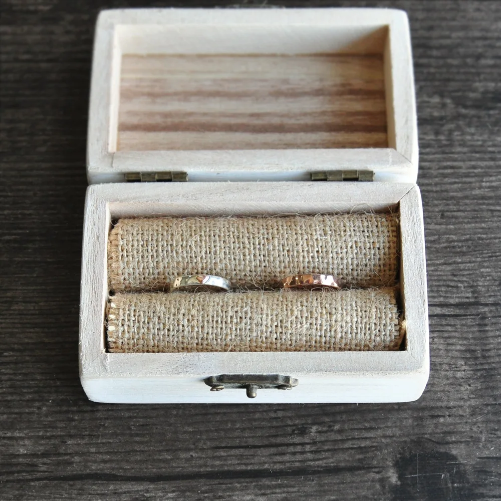 Обручальное кольцо Box, Свадебная коробка, пользовательские кольцо Bearer Box, кольцо предъявителя подушку, Обручение коробка
