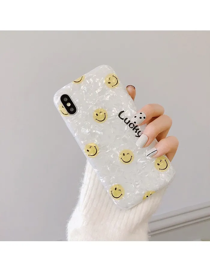 Чехол для телефона Gimfun Smile Face блестящий Блестящий силиконовый чехол из ТПУ Iphone 6s 7