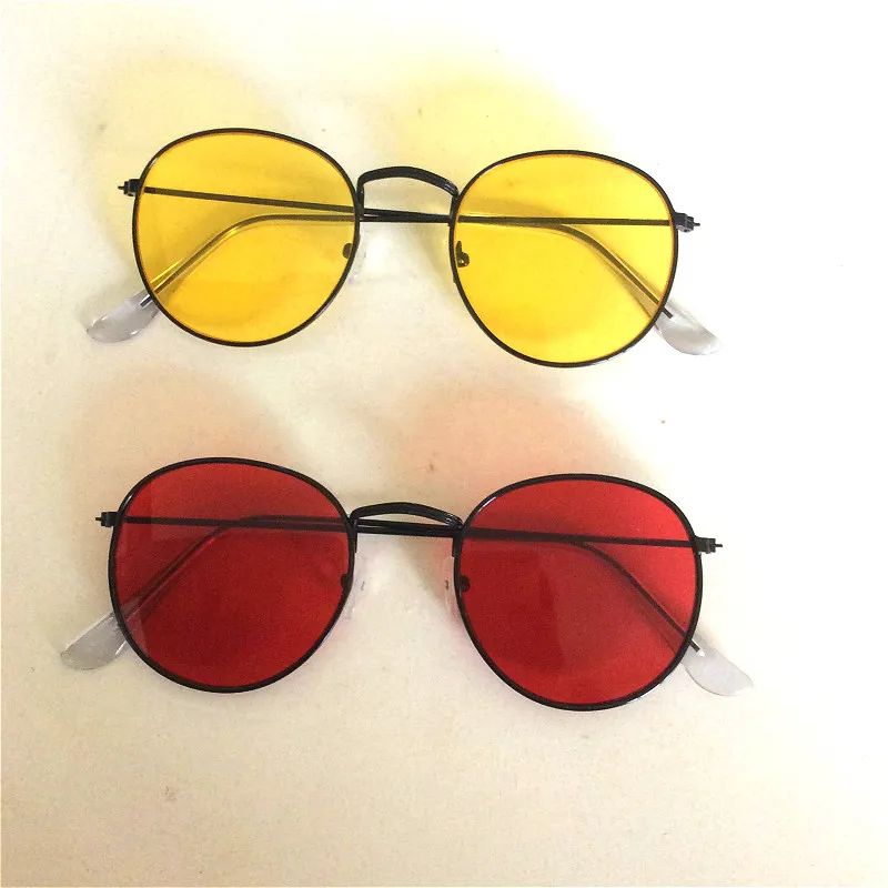 

Классические круглые солнечные очки Женские брендовые дизайнерские очки с металлической оправой мужские Новые прозрачные линзы солнцезащ...