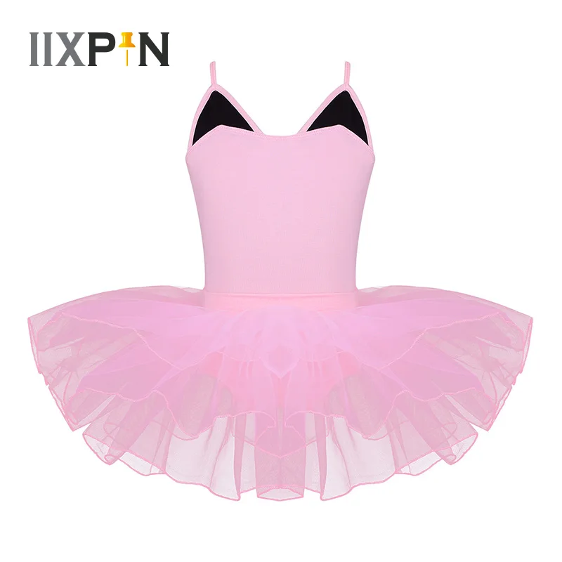 

IIXPIN Girls Dance Ballet ballerina dress Animal Ear Back with Cat Beard Ballet Dance Gymnastics Leotard Tutu Dress For Kids