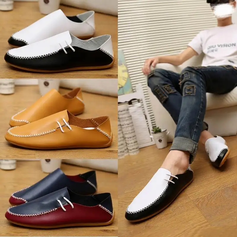 Лидер продаж Новинка 2017 года Мужская обувь для мужчин Туфли без каблуков Мужские