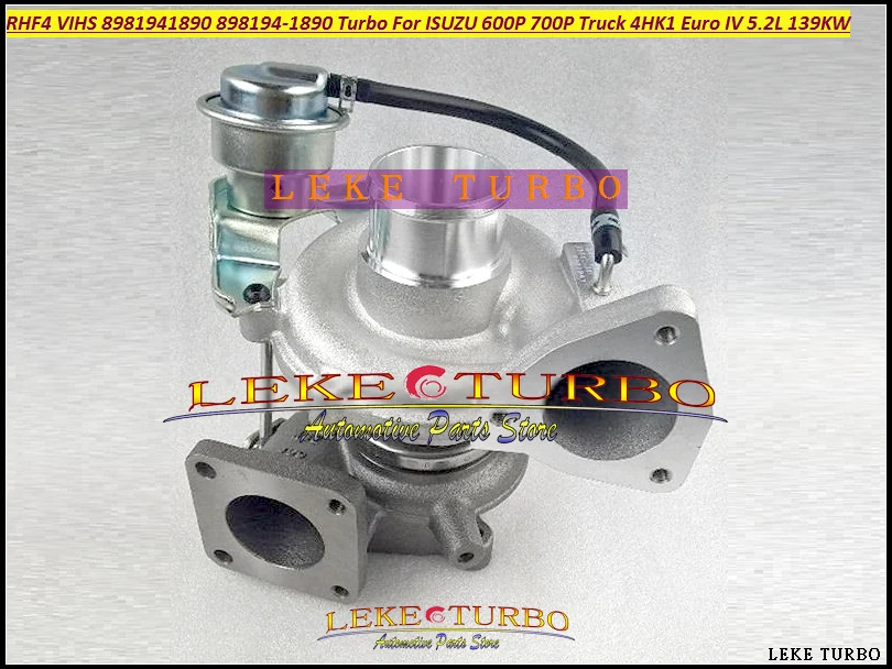 Турбокомпрессор RHF4 VIHS 8981941890 898194 1890 Для ISUZU 600P 700P грузовик 4HK1 евро IV 5.2L 139KW с водяным