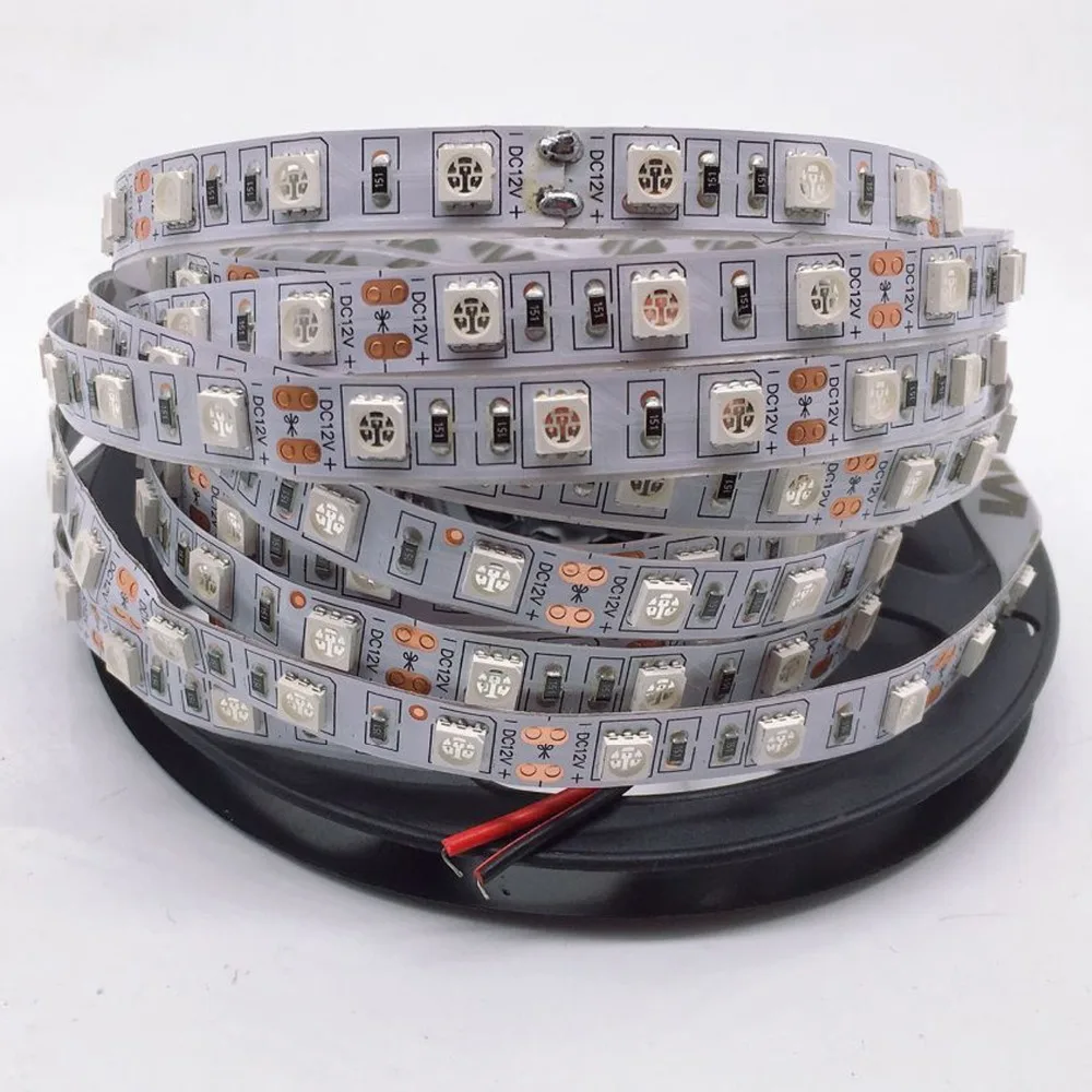 УФ светодиодная ленсветильник 5050 SMD 60Led s/m 395 405nm ультрафиолетовая Диодная лента