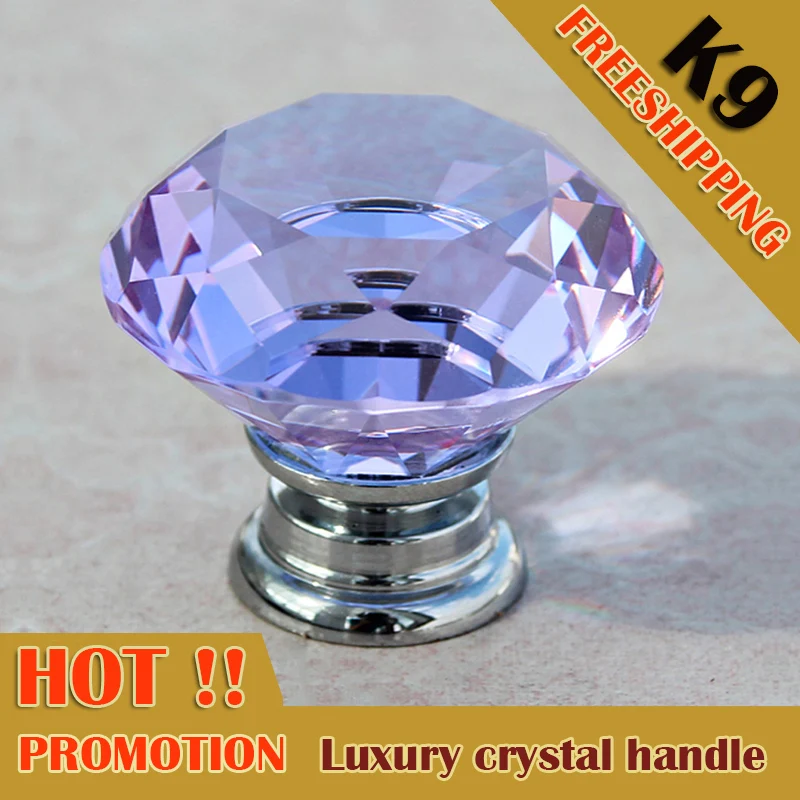 1 шт./30 мм Алмаза Дверную Ручку Новый Красочный Хрусталя Потяните Ящик Корпусная