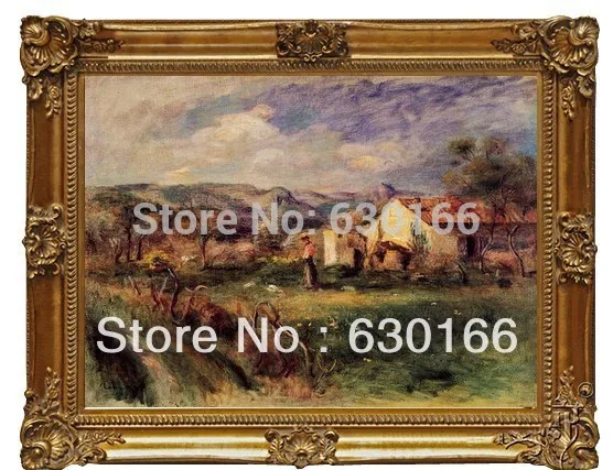 Ручной работы масляной живописи Репродукции-молодая женщина стоя недалеко от