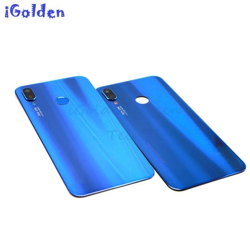 Задняя крышка батарейного отсека для Huawei P20 Lite стеклянная панель + объектив