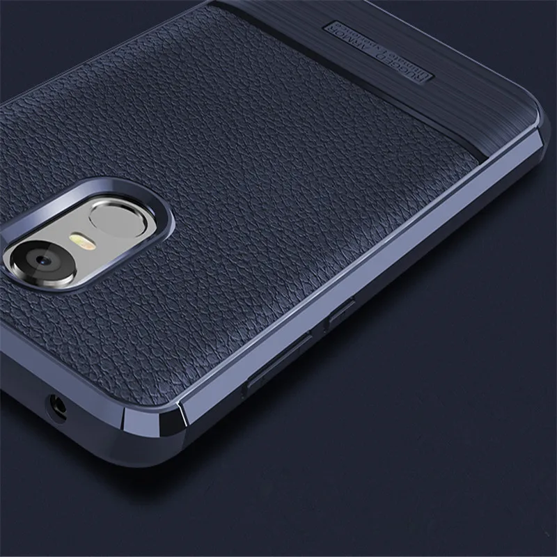 Чехол SRHE для Xiaomi Redmi 5 Plus чехол с текстурой личи из углеродного волокна мягкое