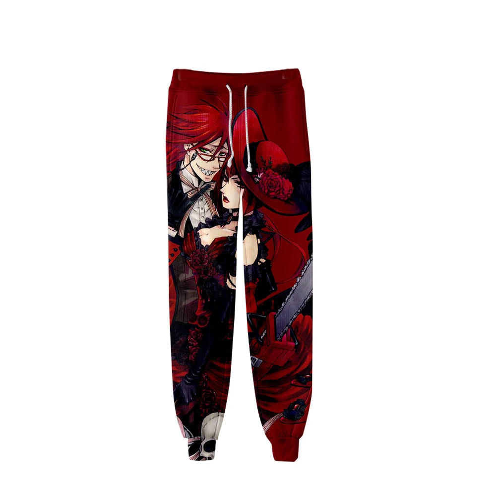 Черный Дворецкий 3D Аниме Стиль брюки высокого качества спортивные штаны лосины