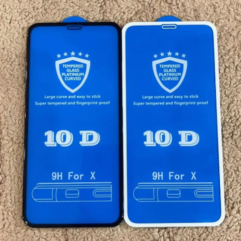 10D закаленное стекло для iPhone 6 S 7 8 Plus X на XR XS MAX защита экрана 10 Защитная стеклянная