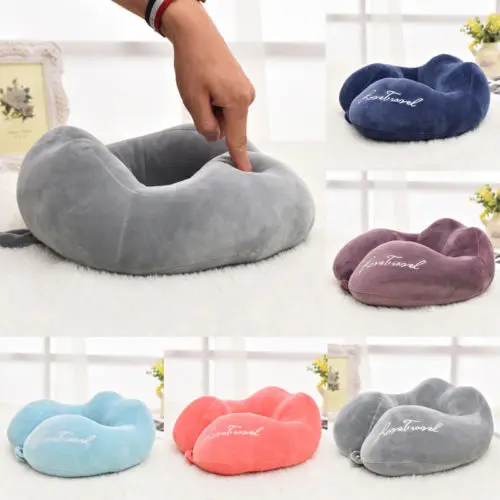 

Memory Foam Rebound U -Shaped Travel Pillow Neck Support HeadRest Car Cushion UK