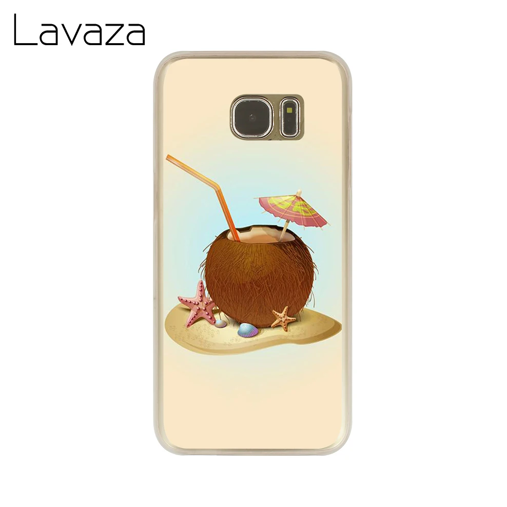 Lavaza фрукты кокос на пляже чехол для телефона samsung Galaxy J7 J6 J5 J3 J1 J2 2018 2017 2016 2015 США ЕС