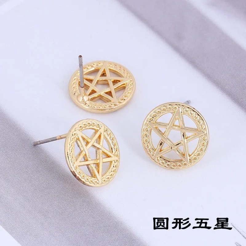 10 шт. серьги с бантом и пятиконечной звездой для женщин девочек детские ювелирные