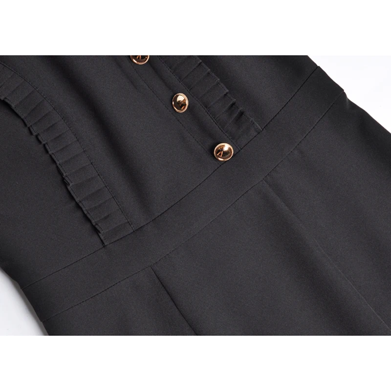 HIGH QUALITY Newest Summer Fashion 2018 Runway Dress Women's Long Sleeve Buttons Mid-calf Mermaid | Женская одежда