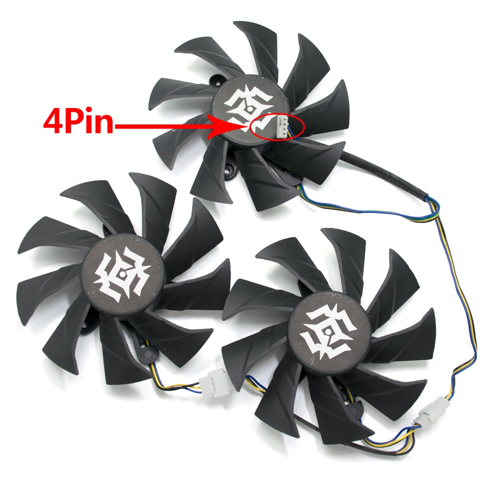 85 мм 4PIN 42 охлаждающий вентилятор GPU Замена для ZOTAC Geforce GTX1070 8GD5 RTX 2070 8GD6 2080 2080Ti 11GD6 X