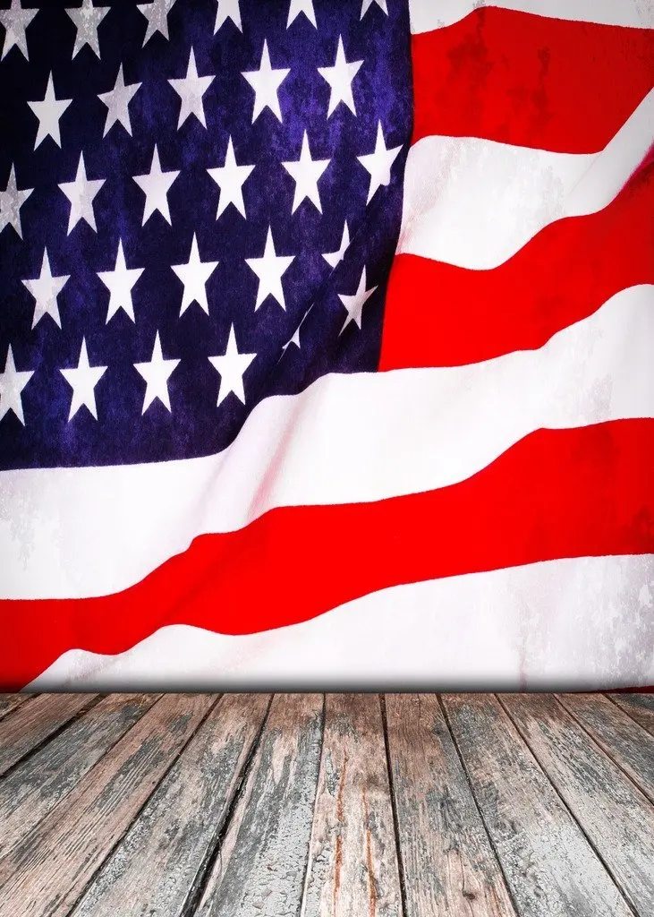 Каписко США Флаг фото фон деревянный пол Америка студия реквизит | Электроника