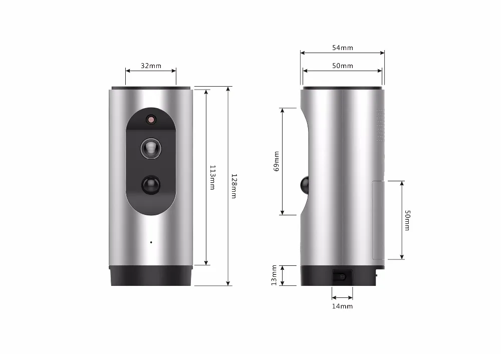 VRFEL YS-Y2 Портативный беспроводной Wi-Fi HD мини-камера PIR датчик движения в реальном