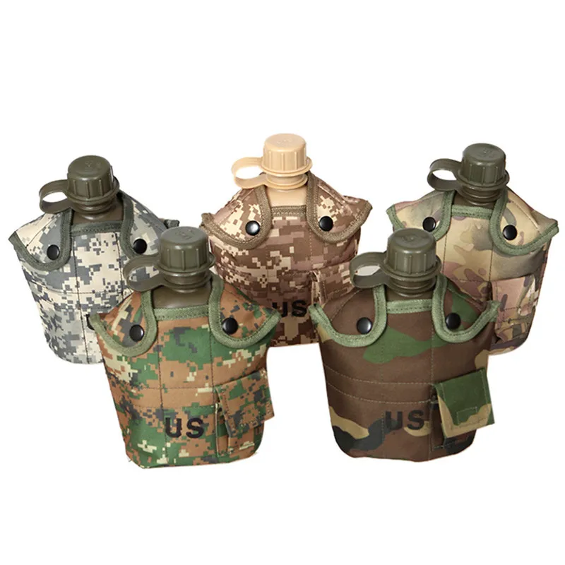 1 шт. бутылка для воды камуфляж США Кемпинг Пешие Прогулки армейский Спорт на