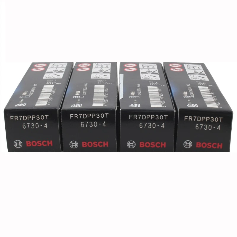 Автомобильная свеча зажигания BOSCH Platinum FR7DPP30T 4 шт./компл. для NISSAN SUNNY Saloon 2 0 SR20DE (2003