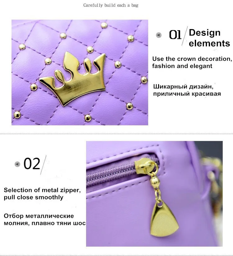 Новая сумка на плечо с заклепками и цепочкой сумки высокого качества