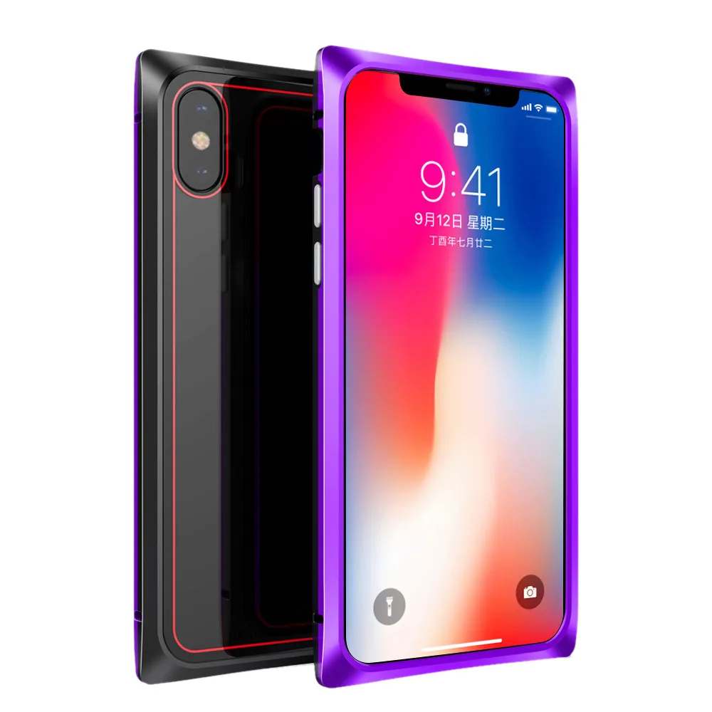 Полностью Защищенный металлический жесткий чехол для iphone XS 5 8 дюйма с защитой от