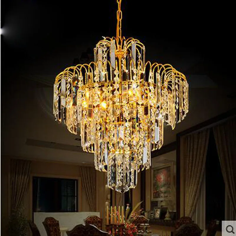 Европейский стиль маленькая люстра современная хрустальная лампа для ресторана