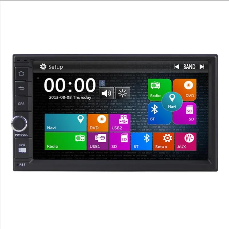 AZGIANT 7 "2Din Универсальный Автомобильный gps навигации MTK3360 мультимедиа DVR ex DAB bluetooth