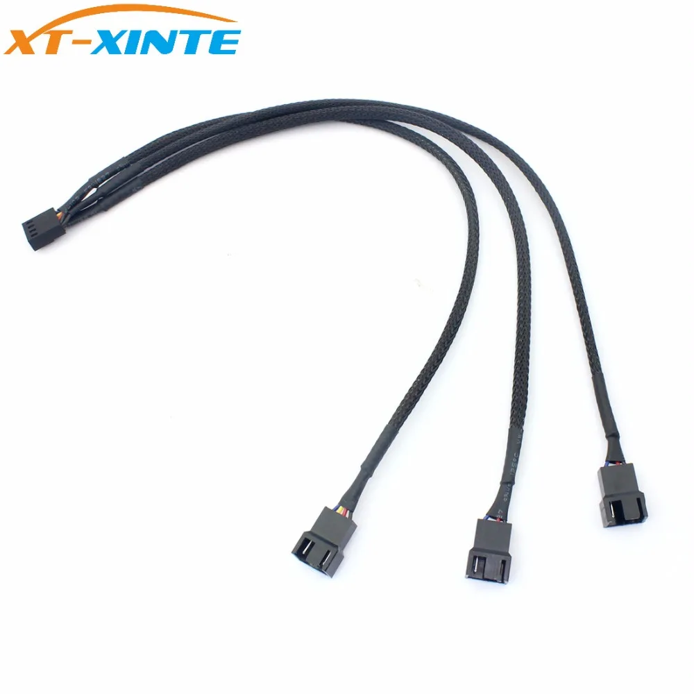 4pin IDE К 3-портовому 4Pin охлаждающий вентилятор кабель питания сплиттера ПК