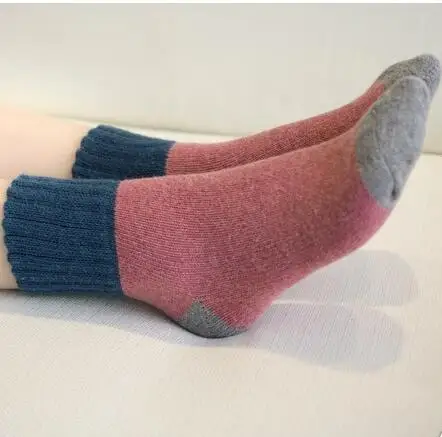 Модные толстые шерстяные носки женские зимние рождественские женский хлопок|cotton