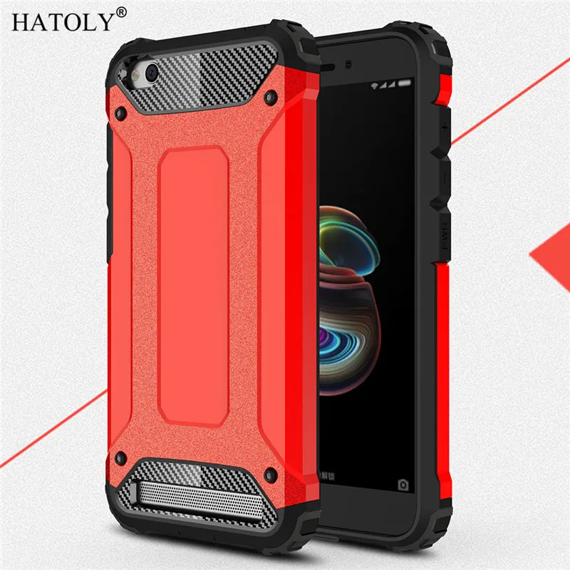 Чехол HATOLY для Xiaomi Redmi 5A сверхпрочный защитный тонкий жесткий резиновый чехол