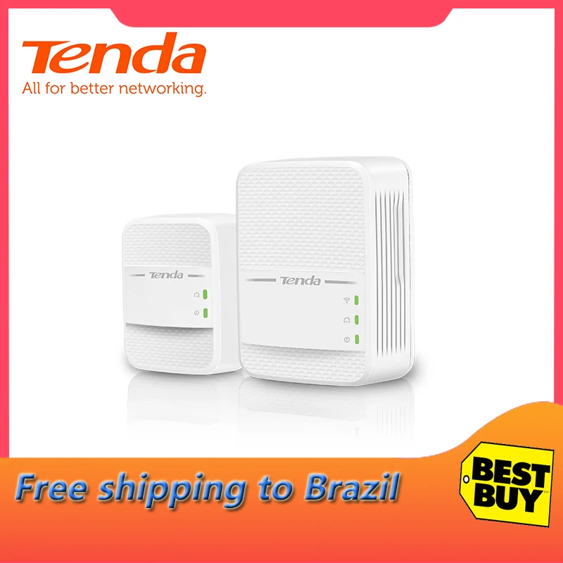 Tenda PH10 1000 Мбит/с Комплект Gigabit AV1000 Ethernet PLC Адаптер 2,4G и 5G двухдиапазонный беспроводной сетевой адаптер Powerline