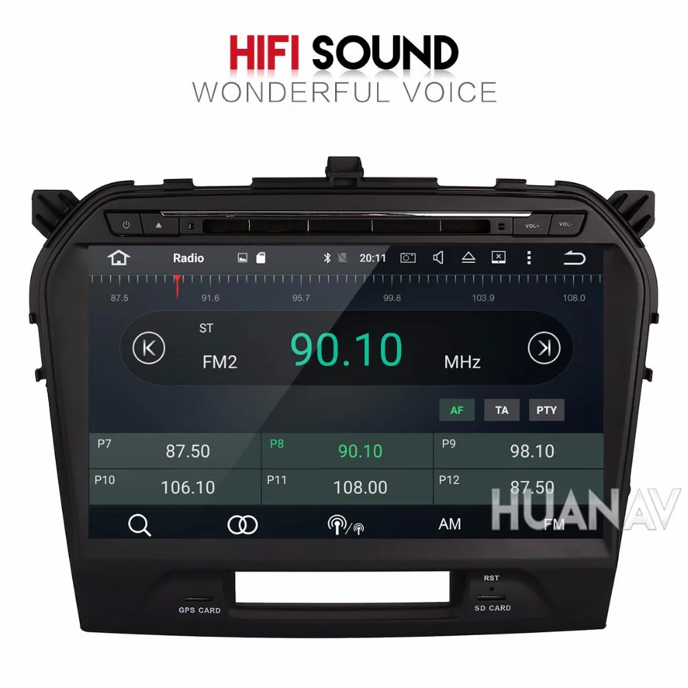 Автомагнитола 2 din с DVD плеером GPS навигацией и для Suzuki Grand Vitara 2015 2018 головное
