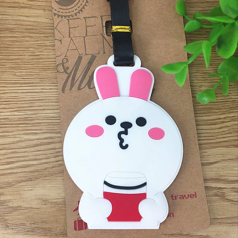 Дорожная бирка wonder woman bear little rabbit animal бирки силикагель чемодан ID Addres держатель для