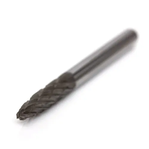 

Double conical tungsten carbide burrs cut 3mm diameter of the head