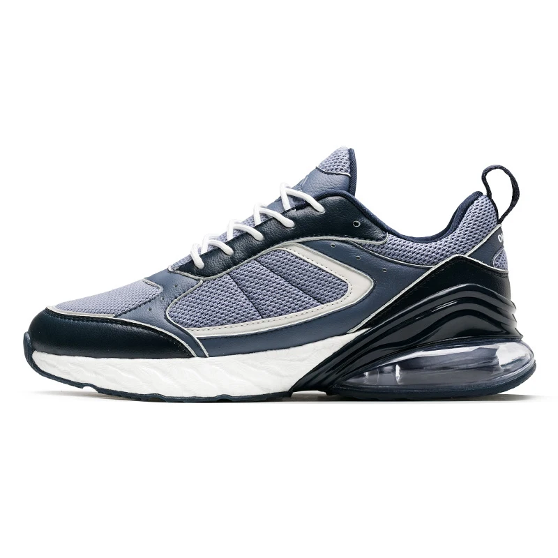 Blue Grey ONEMIX, мужские кроссовки, Zapatos De Hombre, дышащая сетка, мягкая подошва, с воздушной амортизацией, мужские уличные беговые кроссовки, Max 47 - Цвет: Blue Grey